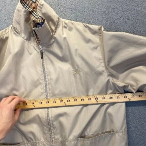 Burberry London,Adult, Jacket Nova Check vory Size XL,Pockets, Windbreaker - Picture 3 of 14